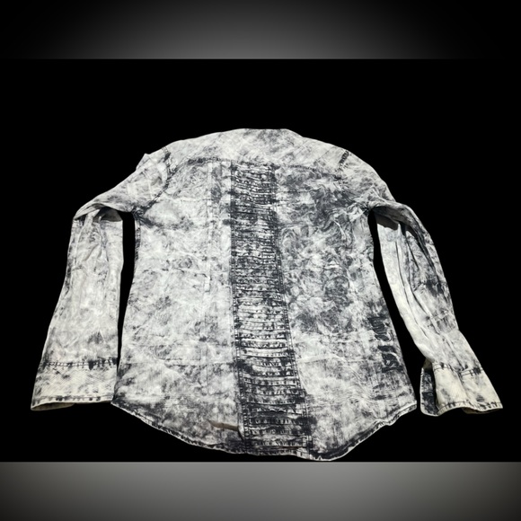 Affliction Black and White Men's Shirt M - Picture 6 of 8